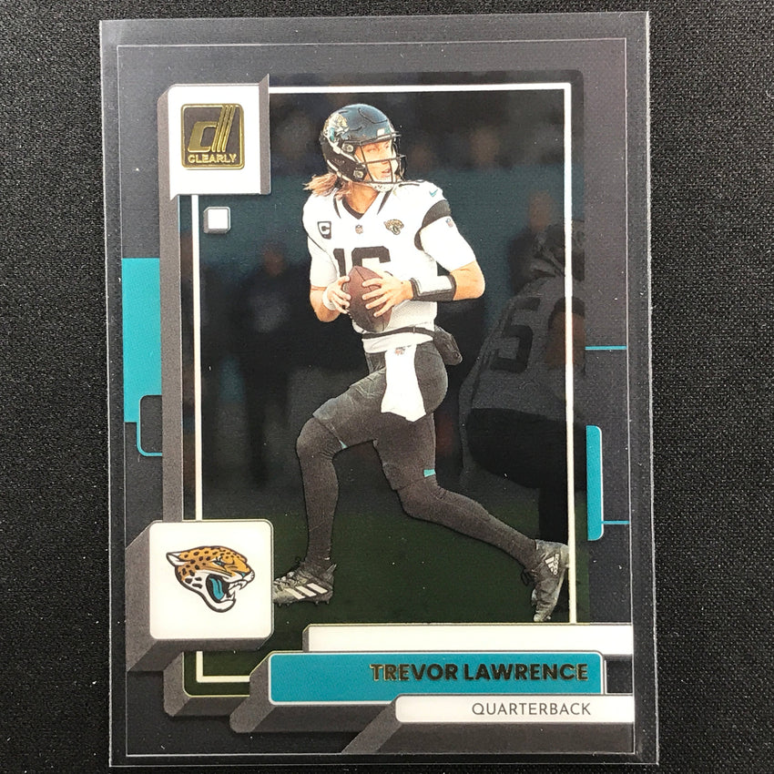 2022 Clearly Donruss Trevor Lawrence Gold No 22