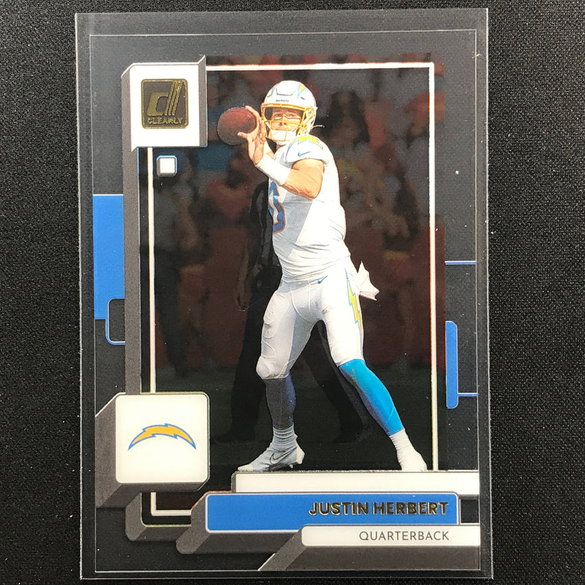 2022 Clearly Donruss JUSTIN HERBERT Gold #25