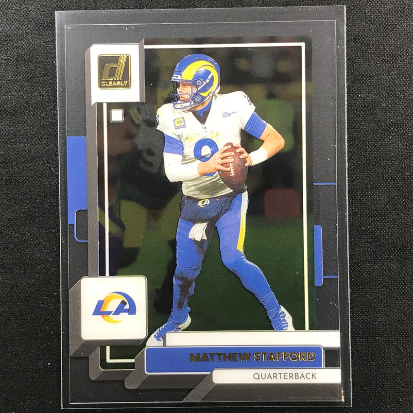 2022 Clearly Donruss MATTHEW STAFFORD Gold #27