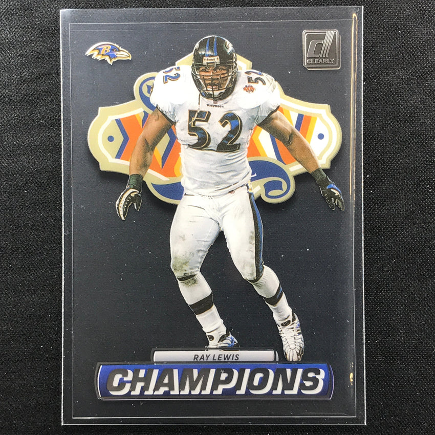 2022 Clearly Donruss RAY LEWIS Champions Base #8