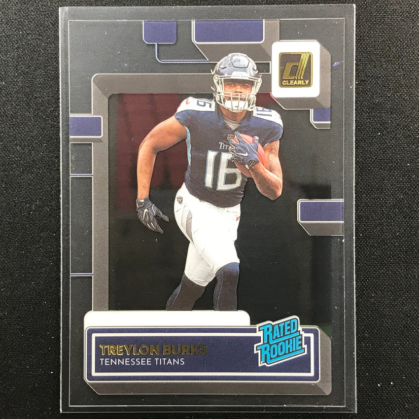 2022 Clearly Donruss TREYLON BURKS Rated Rookie Gold #62