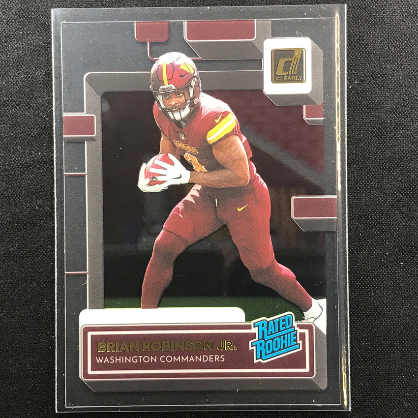 2022 Clearly Donruss BRIAN ROBINSON JR. Rated Rookie Gold #77