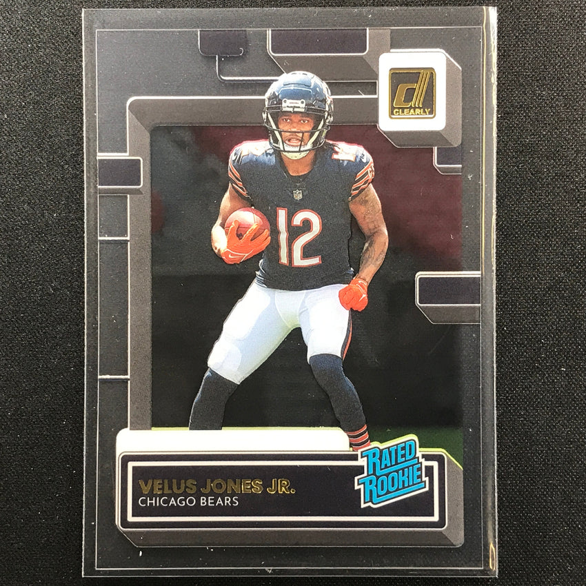 2022 Clearly Donruss VELUS JONES JR. Rated Rookie Gold #80