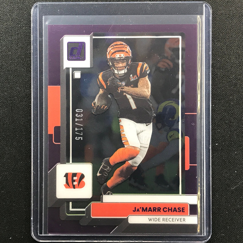 2022 Clearly Donruss Jamarr Chase Purple /175