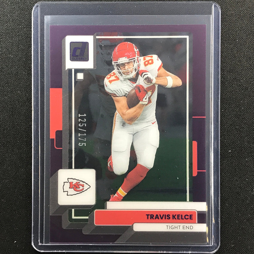 2022 Clearly Donruss Travis Kelce Purple /175