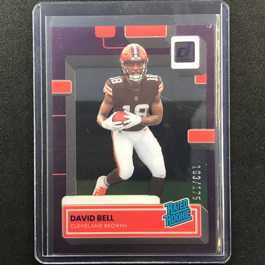 2022 Clearly Donruss David Bell Rated Rookie Purple 163/175