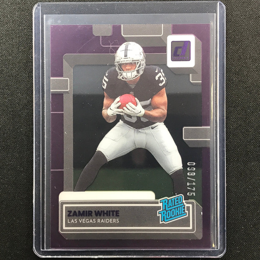 2022 Clearly Donruss Zamir White Rated Rookie Purple 98/175