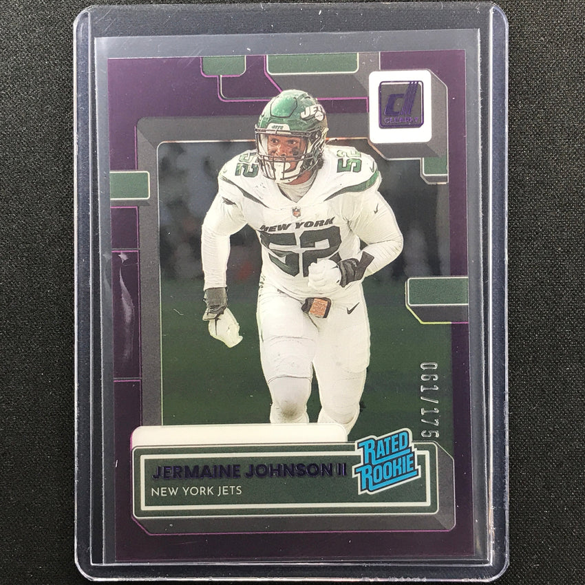 2022 Clearly Donruss Jermaine Johnson Ii Rated Rookie Purple 61/175