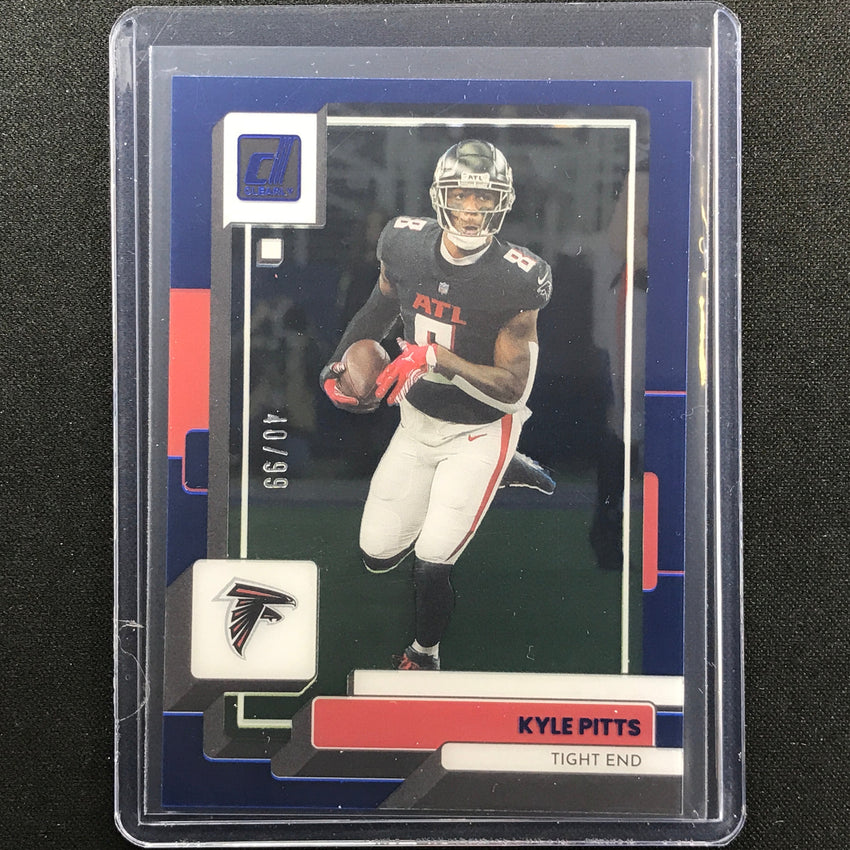 2022 Clearly Donruss Kyle Pitts Blue 40/99