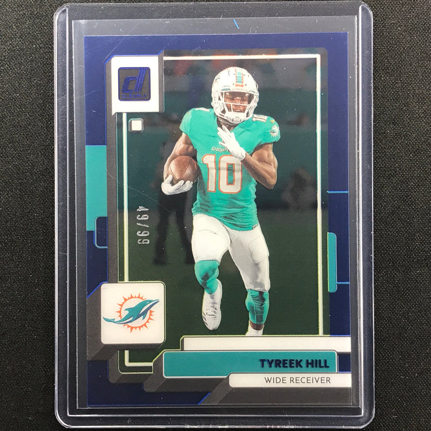 2022 Clearly Donruss Tyreek Hill Blue 49/99