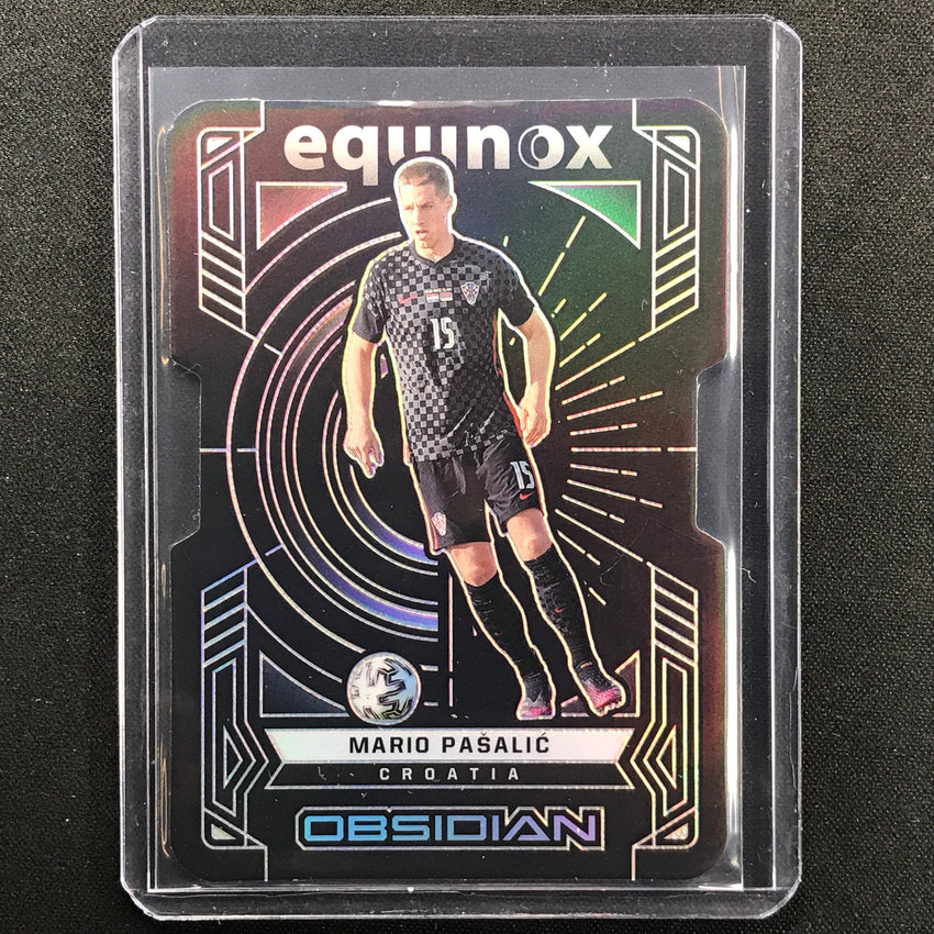 2021-22 Obsidian Mario Pasalic Equinox Silver Die-cut 65/99