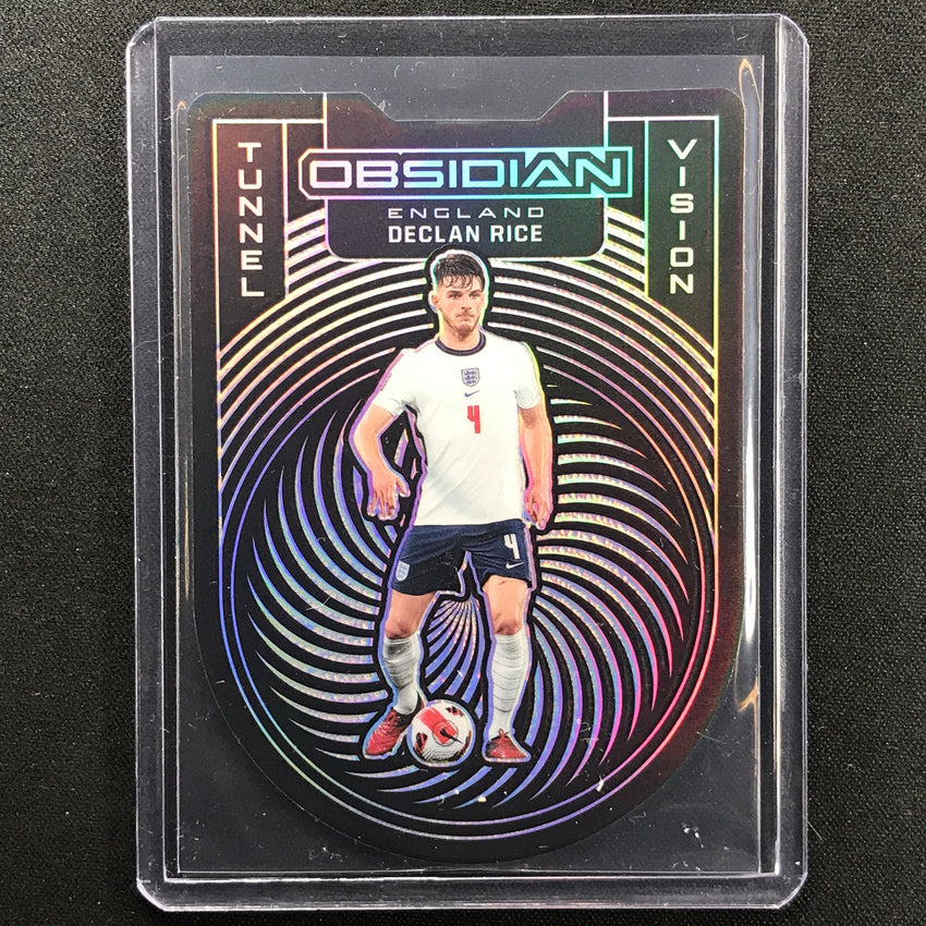 2021-22 Obsidian Declan Rice Tunnel Vision Silver Die-cut 80/99