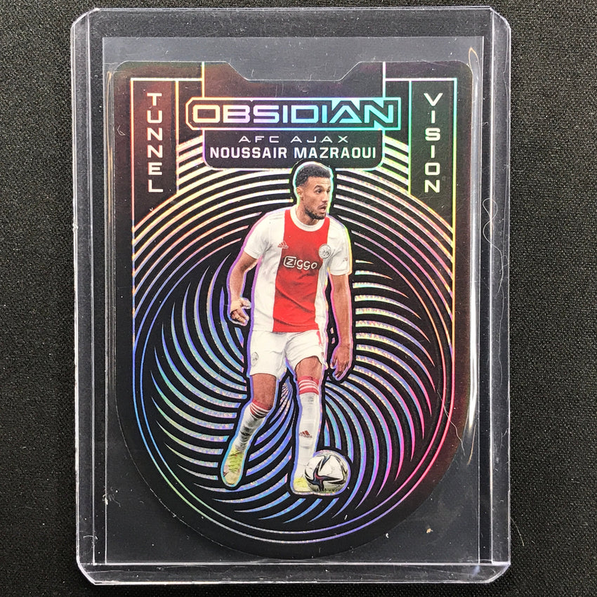 2021-22 Obsidian Noussair Mazraqui Tunnel Vision Silver Die-cut 67/99
