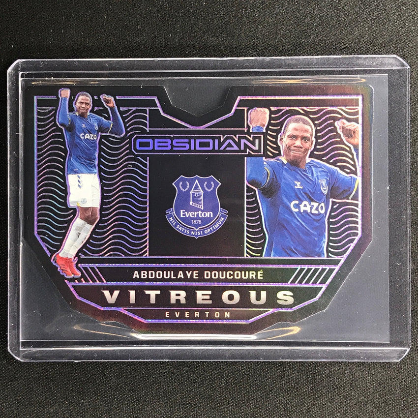 2021-22 Obsidian Abdoulaye Doucoure Vitreous Electric Etch Purple Die-cut 50/60