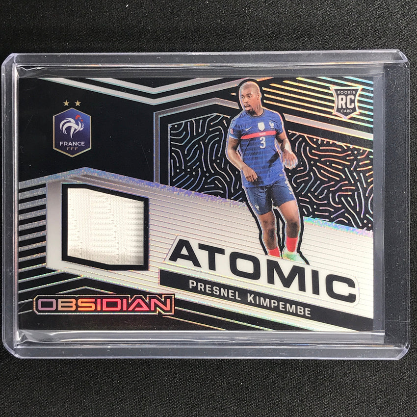 2021-22 Obsidian Presnel Kimpembe Atomic Material Rookie Jersey Silver 23/149
