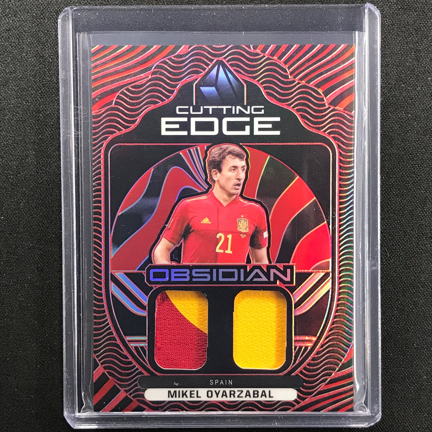 2021-22 Obsidian Mikel Oyarzabal Cutting Edge Dual Jersey Patch Red 23/25