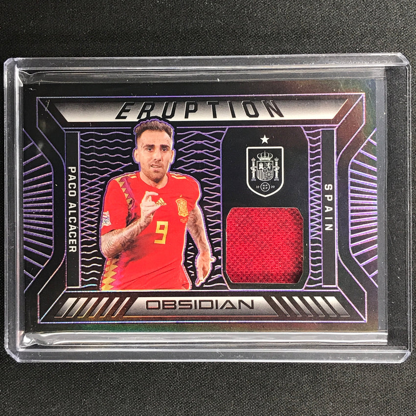 2021-22 Obsidian Paco Alcacer Eruption Jersey Electric Etch Purple 15/75