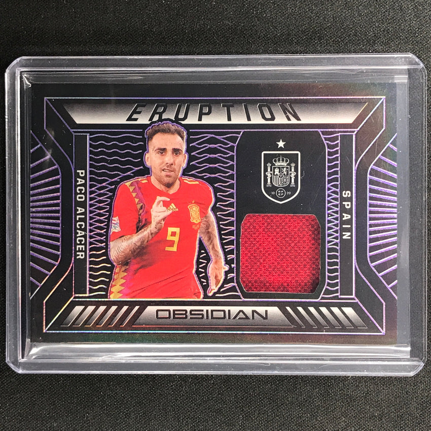 2021-22 Obsidian Paco Alcacer Eruption Jersey Electric Etch Purple 18/75