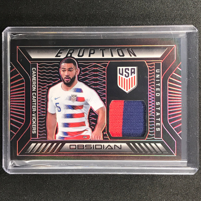 2021-22 Obsidian Cameron Carter-vickers Eruption Jersey Patch Electric Red 2/25