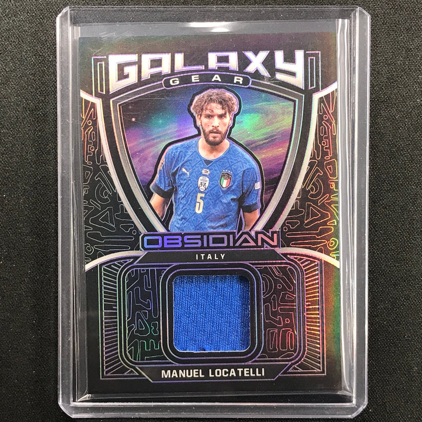2021-22 Obsidian Manuel Locatelli Galaxy Gear Jersey Electric Etch Purple 35/75