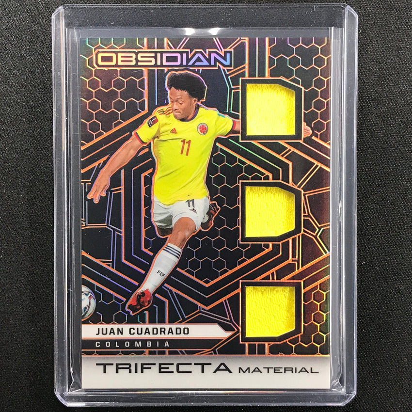 2021-22 Obsidian Juan Cuadrado Trifecta Material Triple Jersey Orange 37/50