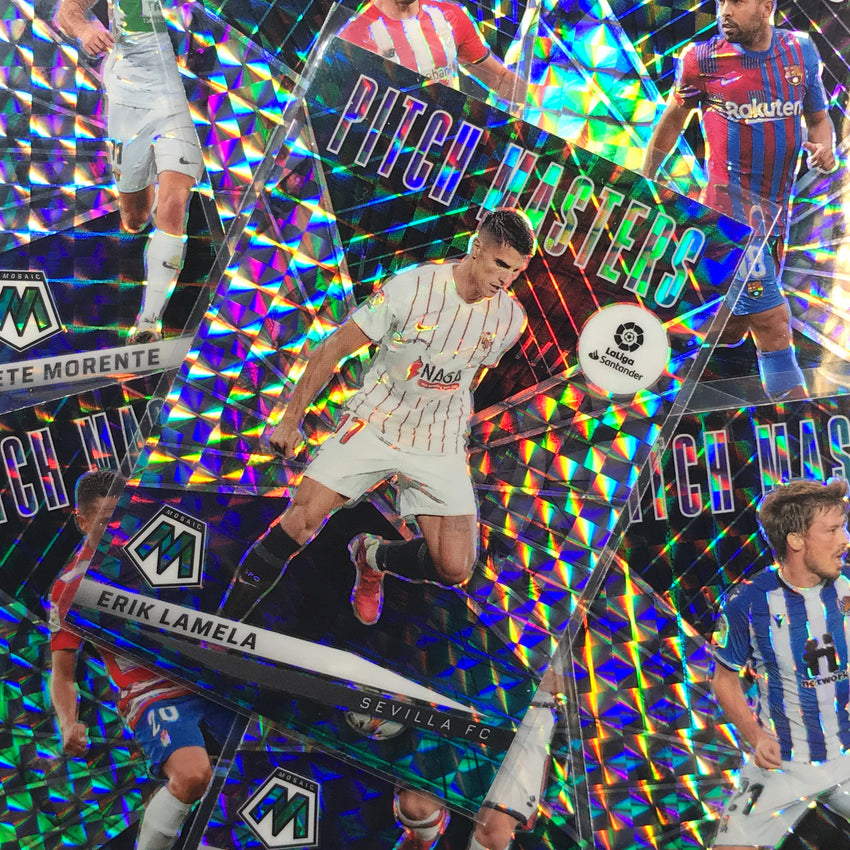 2021-22 Mosaic La Liga Unai Vencedor Rookie Pitch Masters Mosaic Silver No 1
