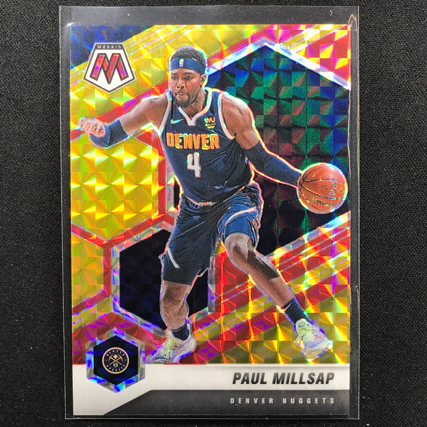 2020-21 Mosaic Paul Millsap Choice Fusion Red And Yellow 87/88