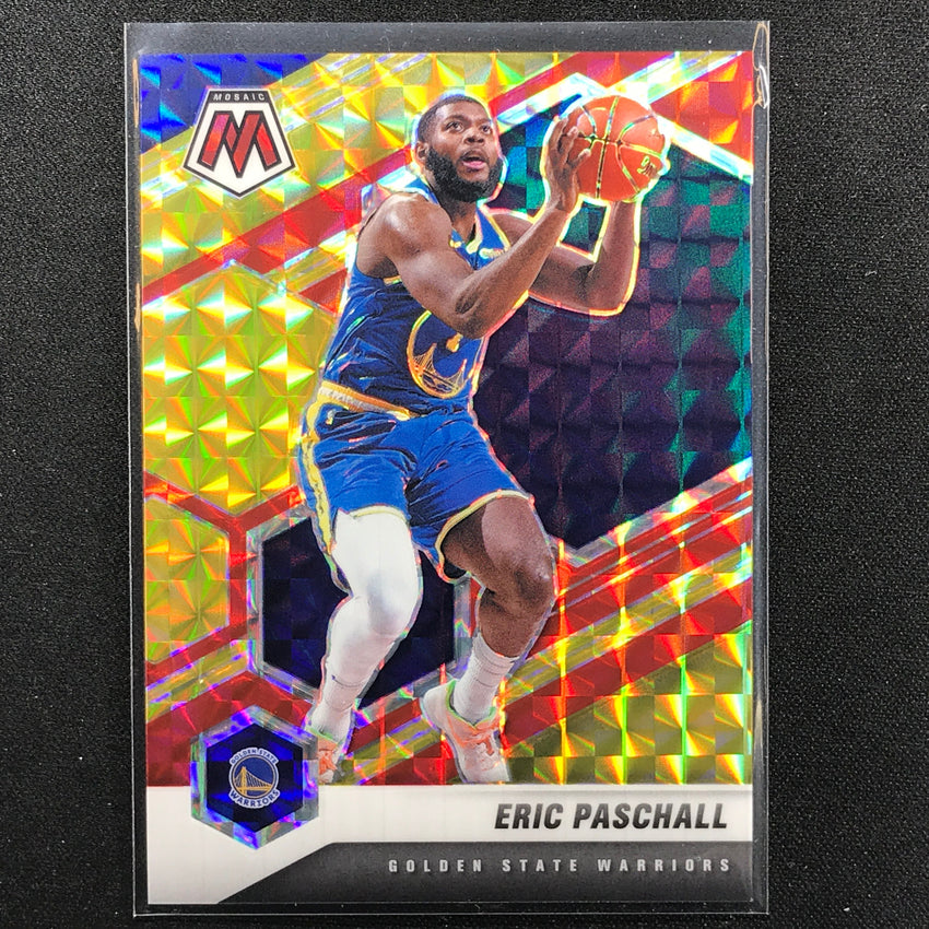 2020-21 Mosaic Eric Paschall Choice Fusion Red And Yellow 70/88