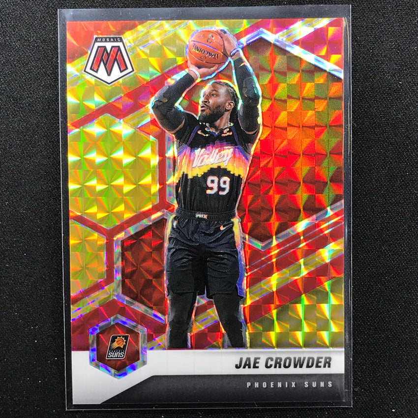 2020-21 Mosaic Jae Crowder Choice Fusion Red And Yellow 25/88