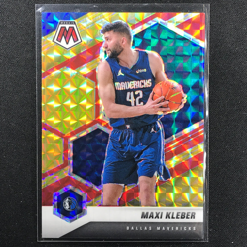 2020-21 Mosaic Maxi Kleber Choice Fusion Red And Yellow 48/88