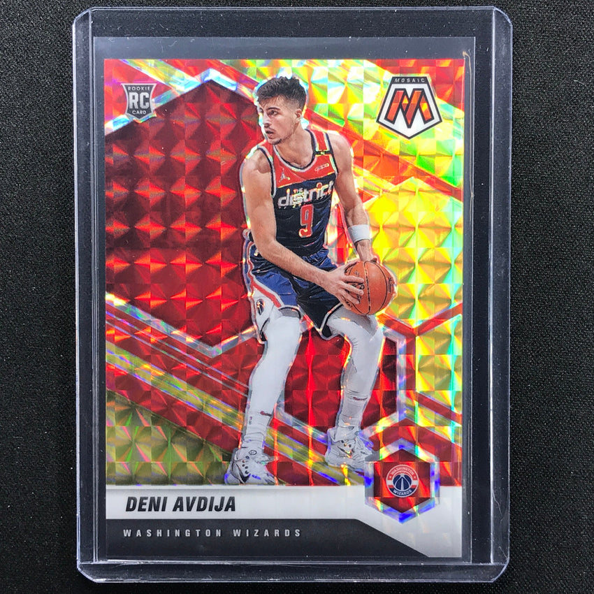 2020-21 Mosaic Deni Avdija Choice Fusion Red And Yellow Rookie 43/88