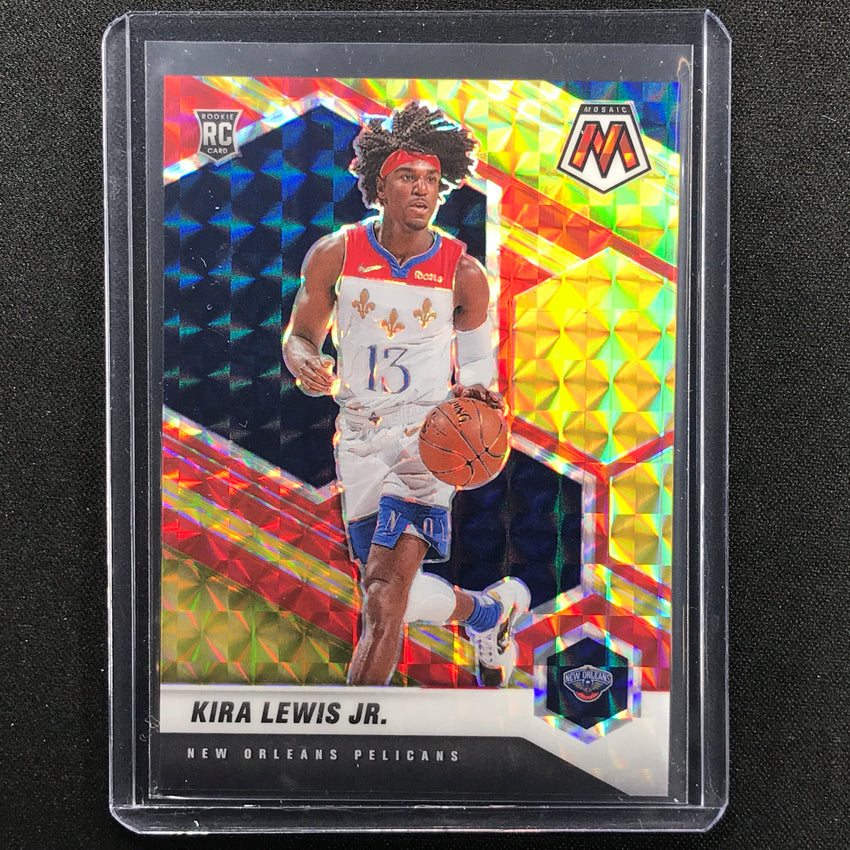 2020-21 Mosaic Kira Lewis Jr. Choice Fusion Red And Yellow Rookie 44/88