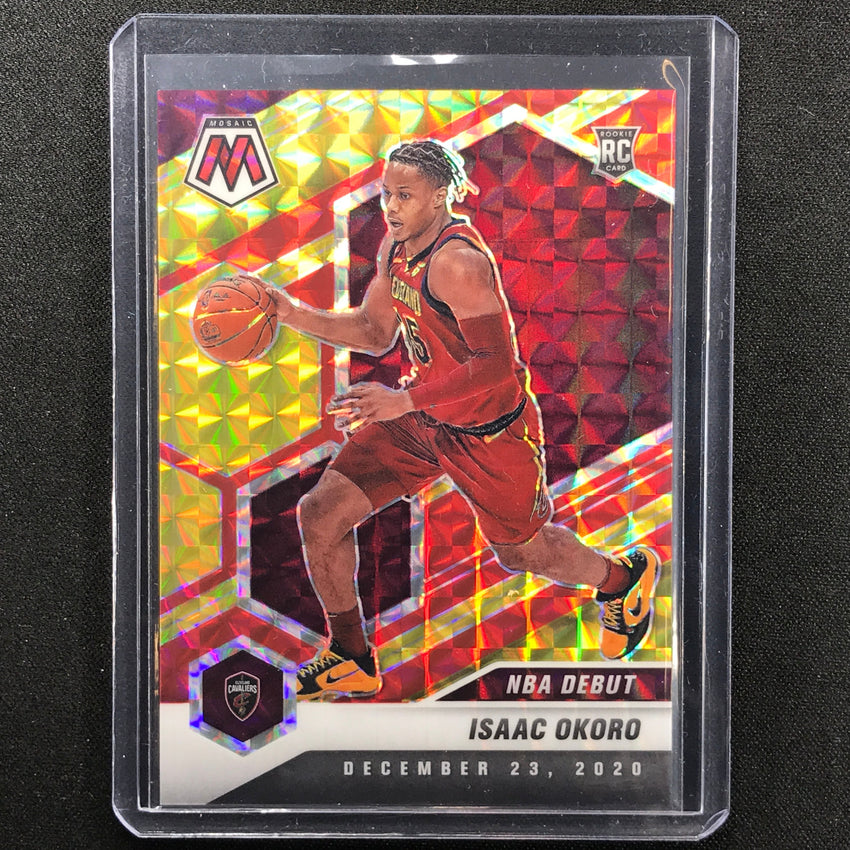 2020-21 Mosaic Isaac Okoro Choice Fusion Red And Yellow Nba Debut Rookie 68/88