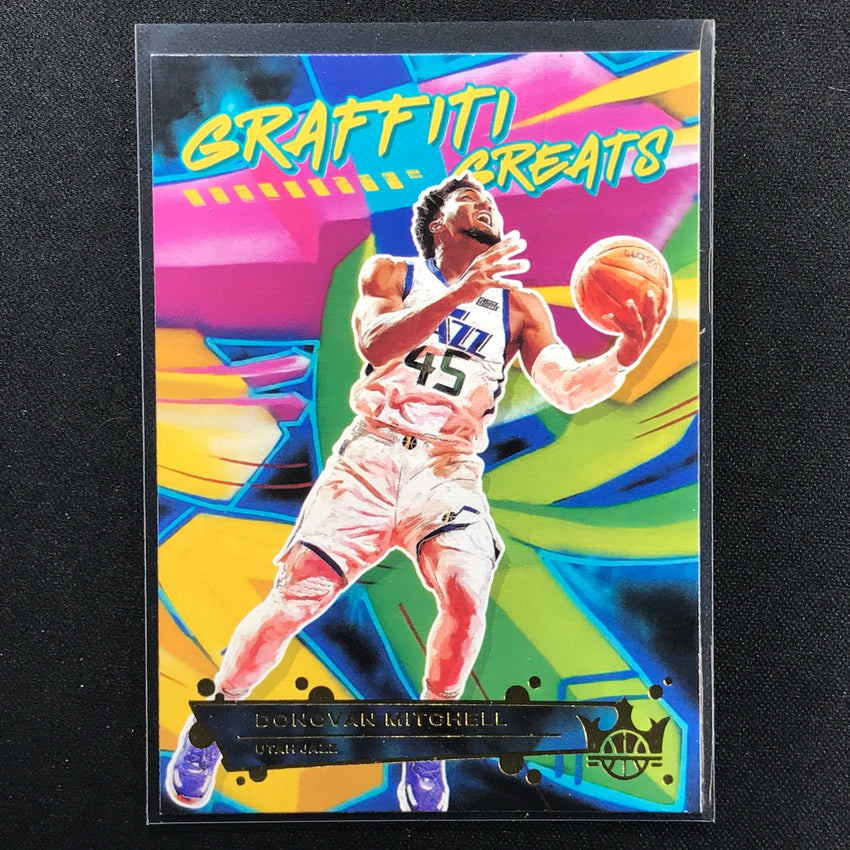 2021-22 Court Kings Donovan Mitchell Graffiti Greats No 12