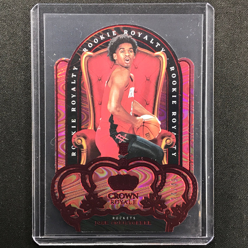 2021-22 Crown Royale Josh Christopher Rookie Royalty Die-cut Red 24/49