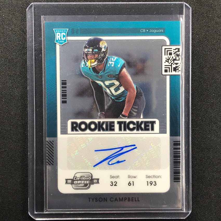 2021 Contenders Optic TYSON CAMPBELL Rookie Ticket Auto #160