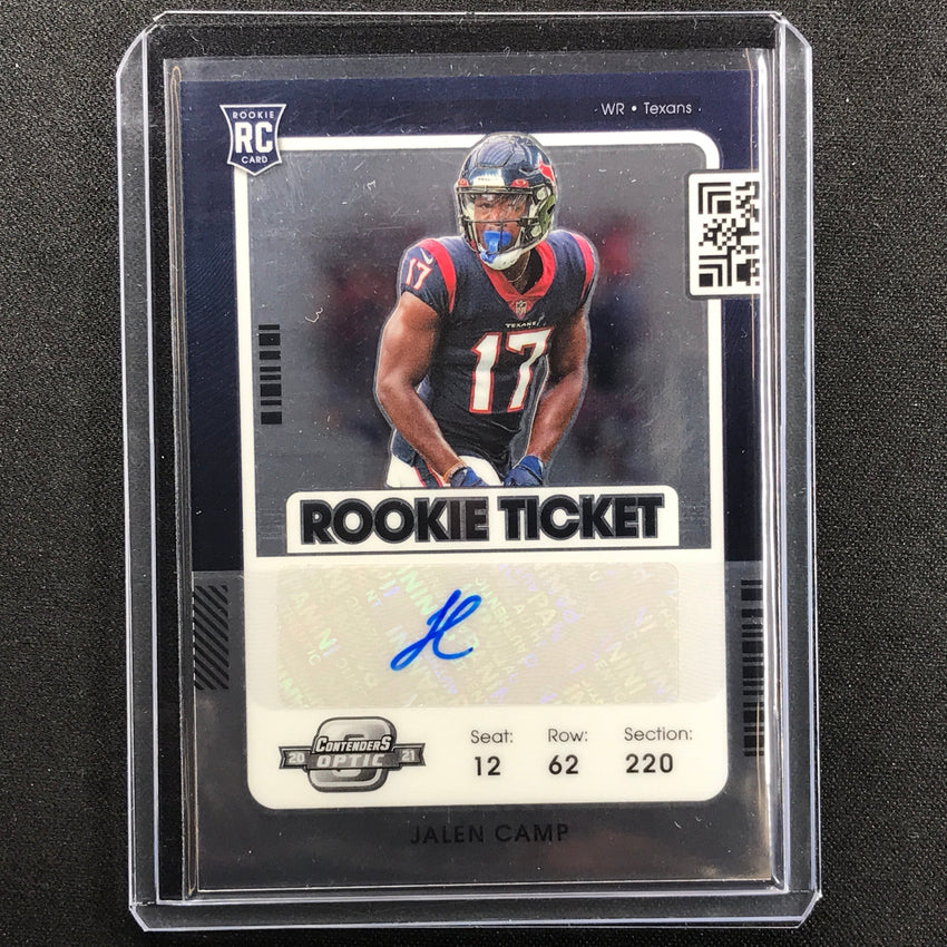 2021 Contenders Optic JALEN CAMP Rookie Ticket Auto #203