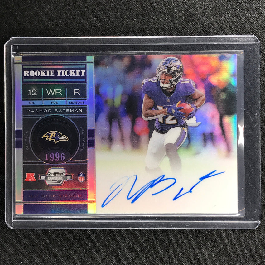 2021 Contenders Optic Rashod Bateman 2011 Throwback Rookie Ticket Auto 19/25