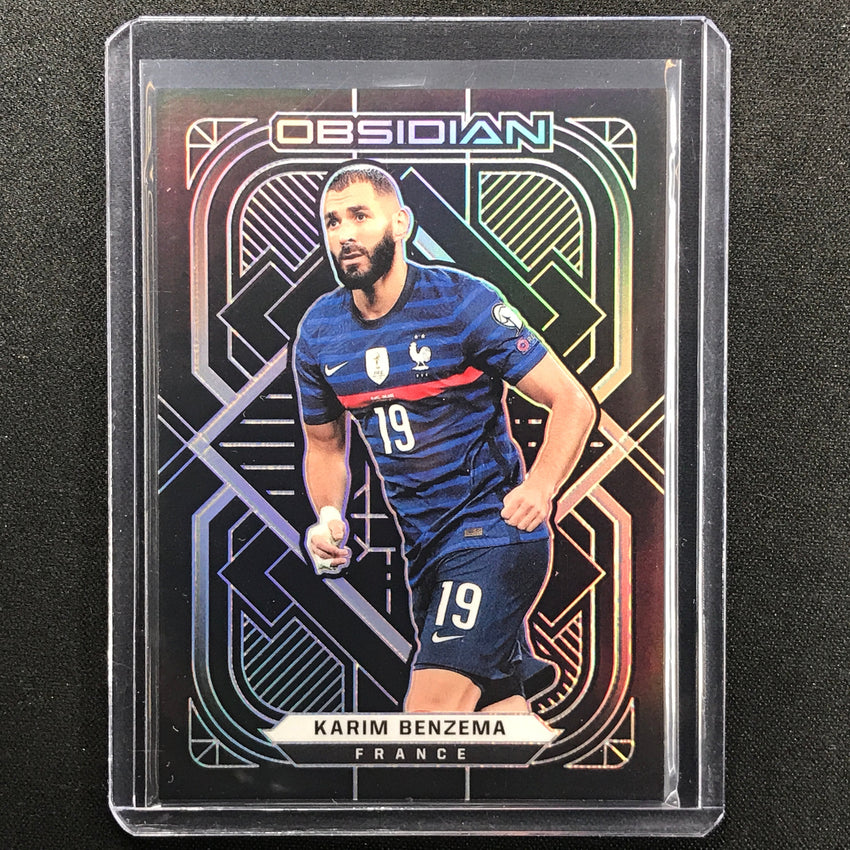 2021-22 Obsidian Karim Benzema Base Silver 38/105