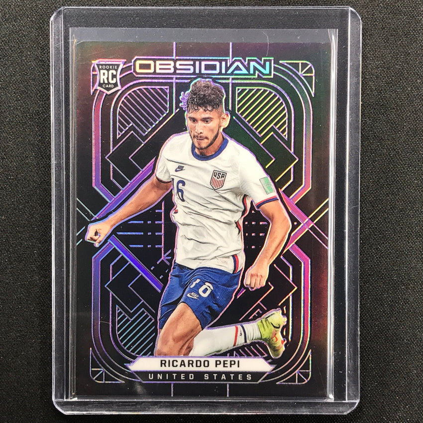 2021-22 Obsidian Ricardo Pepi Rookie Base Electric Etch Purple 15/30