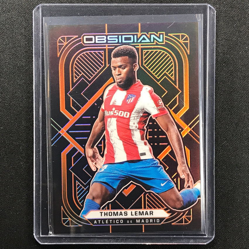 2021-22 Obsidian Thomas Lemar Base Electric Etch Orange 3/25