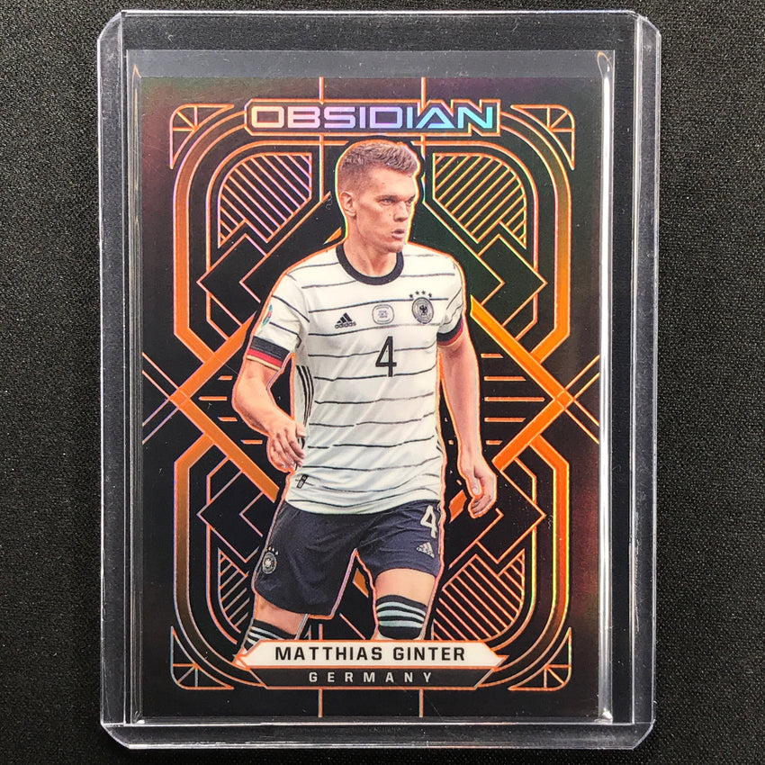 2021-22 Obsidian Matthias Ginter Base Electric Etch Orange 5/25