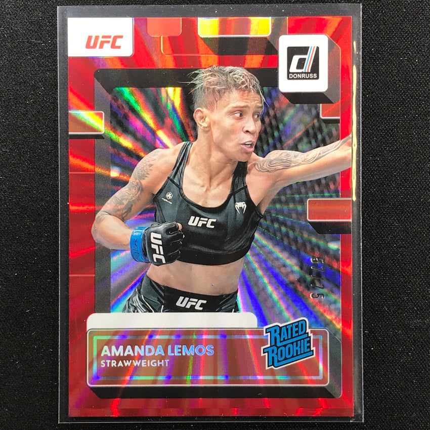 2023 Donruss Ufc Amanda Lemos Rated Rookie Holo Red Laser 57/75
