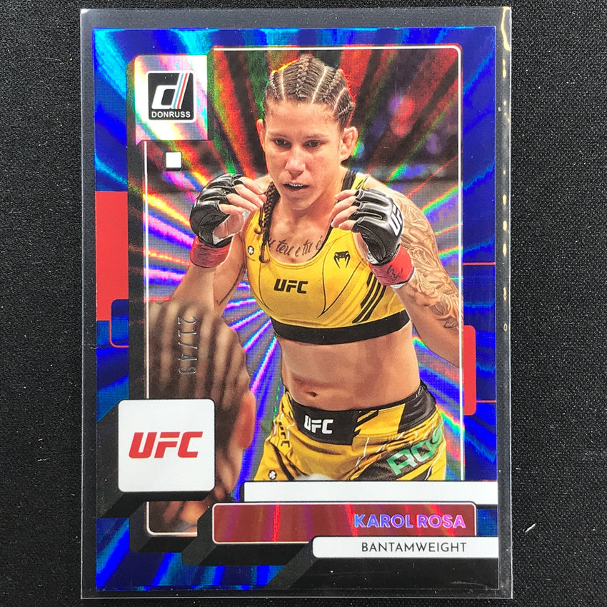 2023 Donruss Ufc Karol Rosa Holo Blue Laser 21/49