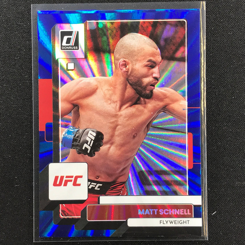 2023 Donruss Ufc Matt Schnell Holo Blue Laser 38/49