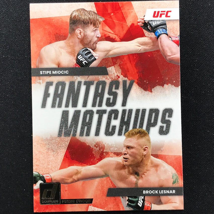 2023 Donruss Ufc Stipe Miocic Brock Lesnar Fantasy Matchups Press Proof Silver 9