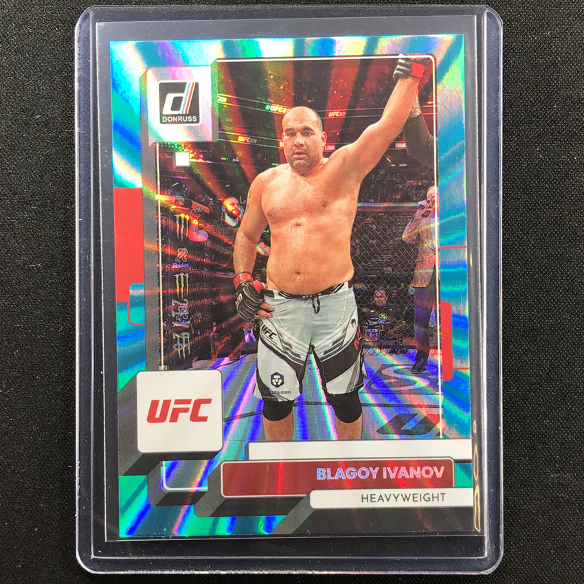 2023 Donruss Ufc Blagoy Ivanov Holo Teal Laser 21/25