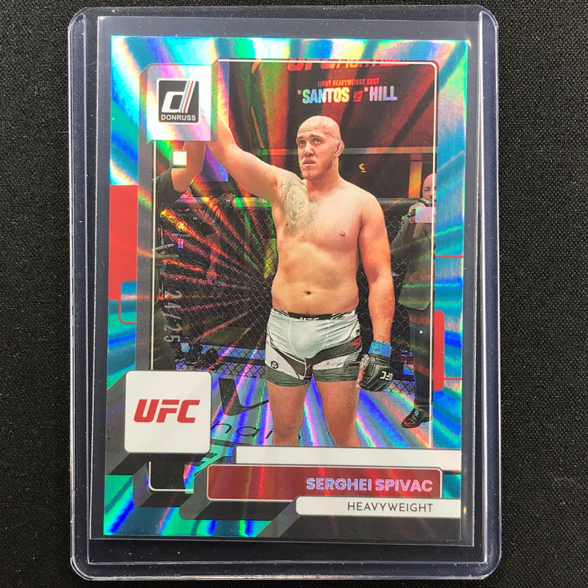 2023 Donruss Ufc Serghei Spivac Holo Teal Laser 24/25