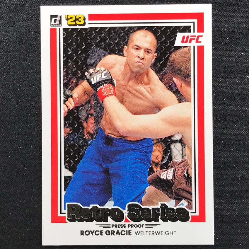 2023 Donruss UFC ROYCE GRACIE Retro Series Press Proof Silver #2