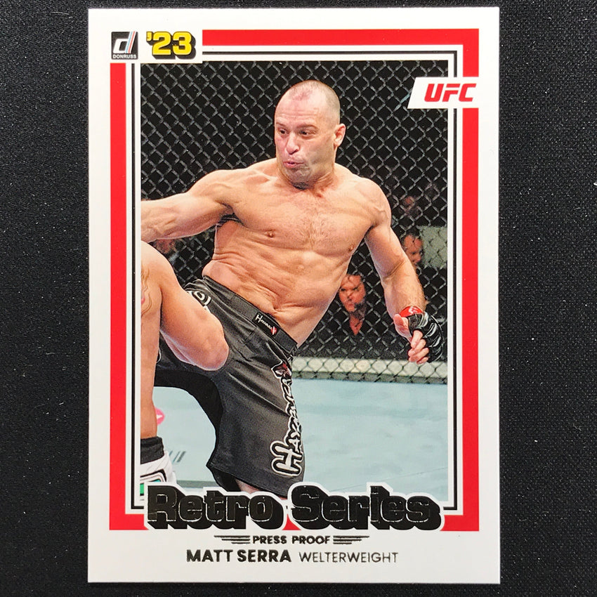 2023 Donruss UFC MATT SERRA Retro Series Press Proof Silver #3
